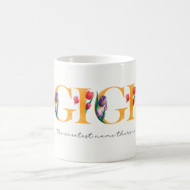 Caneca De Café Gigi Tulipa O Nome Mais Doce Que Há Floral