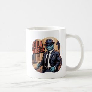 Caneca De Café Gila Mobster Ilustração Combo Criatura Funny