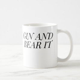 Caneca De Café Gin and Bear It Funny | Gin Lover Gift