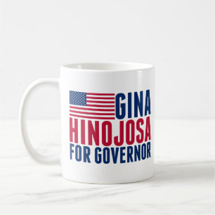 Caneca De Café Gina Hinojosa para Governadora 2026 Eleição Texas