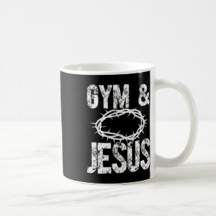 Caneca De Café Ginásio E Jesus Cristão Fisiculturista Corpo Relig