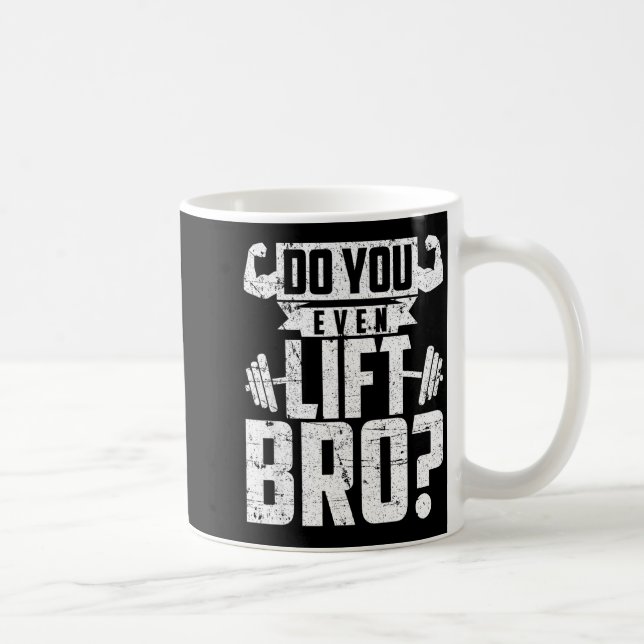 Caneca De Café Ginásio Engraçado Até Levantar Irmão (Direita)