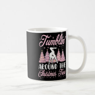 Caneca De Café Ginástica de Meninas Pequenas Ginasta de Natal em
