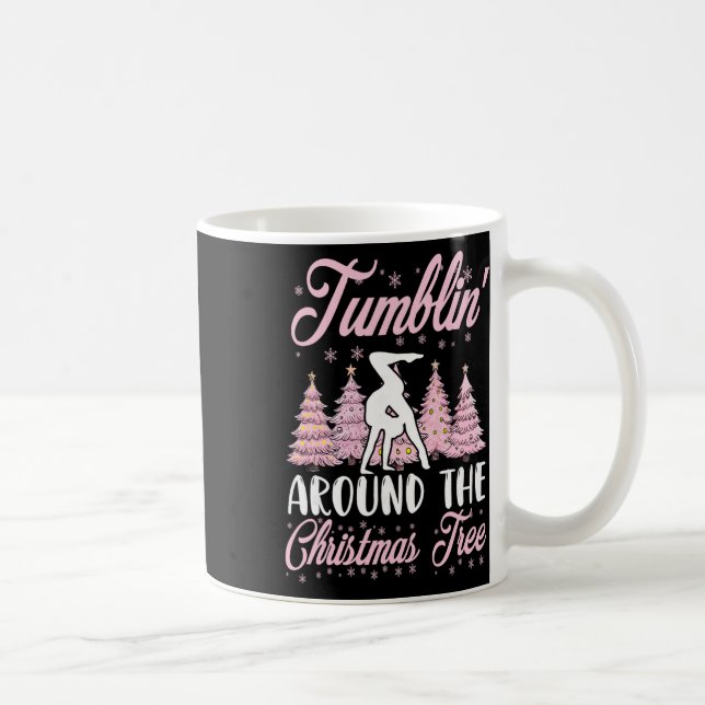 Caneca De Café Ginástica de Meninas Pequenas Ginasta de Natal em  (Direita)