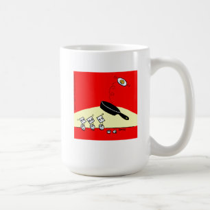 Caneca De Café Ginástica de Ovos Engraçada Sacudir Café da Man