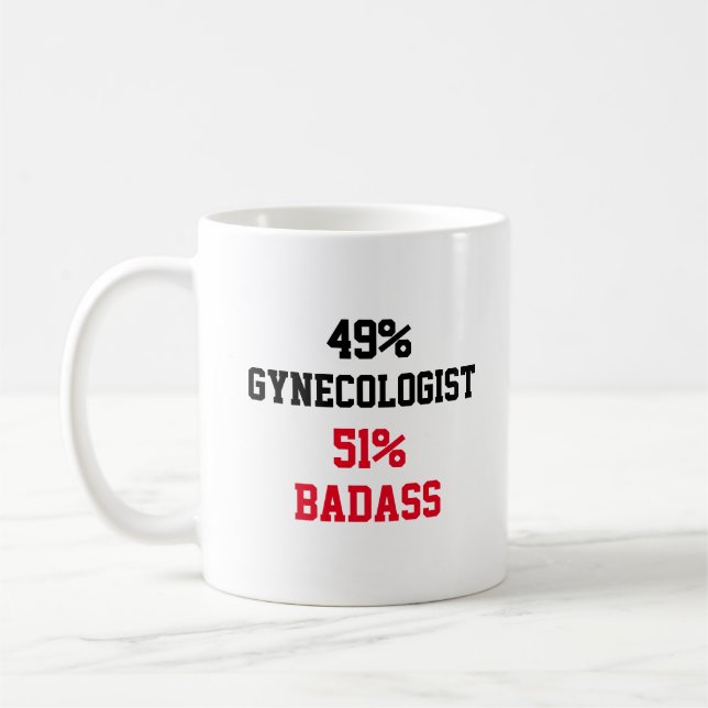 Caneca De Café Ginecologista Badass (Esquerda)