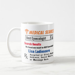 Caneca De Café Ginecologista Funny Search Gift Mug