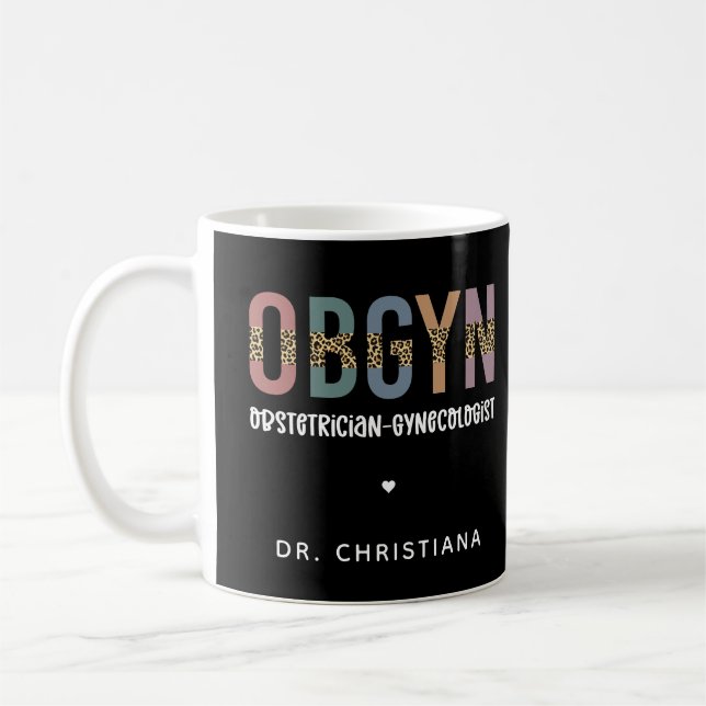Caneca De Café Ginecologista Obstetrícia Personalizada (Esquerda)