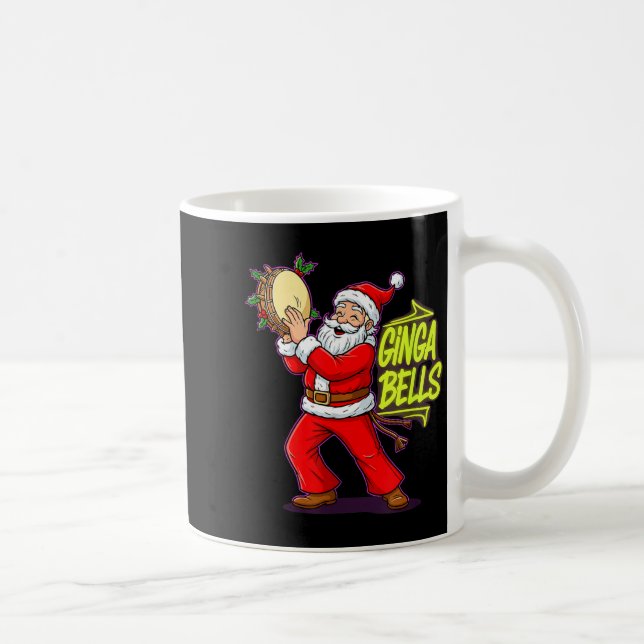 Caneca De Café Ginga Bells Santa Brazilian Party Holiday Christma (Direita)