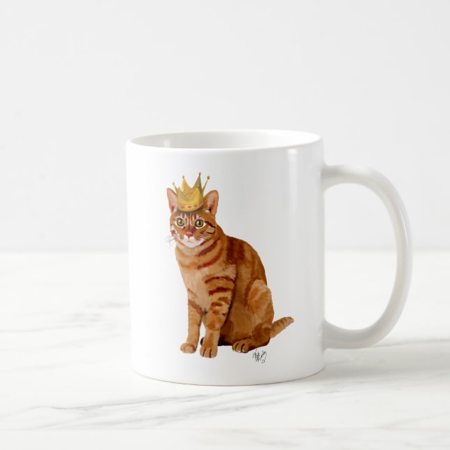 Caneca De Café Ginger Cat com Cheio Coroa (Direita)