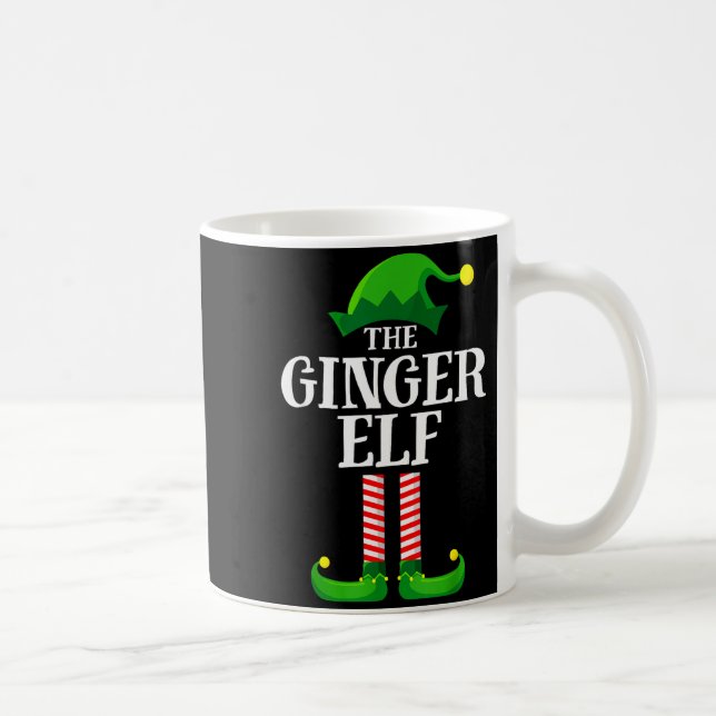 Caneca De Café Ginger Elf Matching Family Group Christmas Party P (Direita)