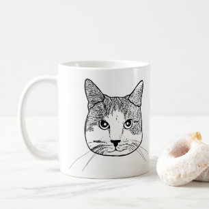 Caneca De Café Ginger White Cat Personalizado