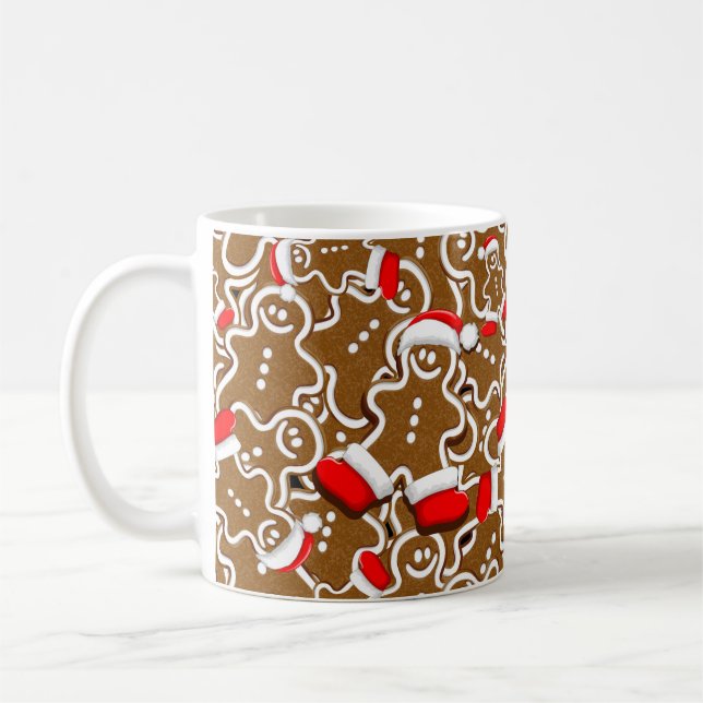 Caneca De Café Gingerbird Man Christmas Papai Noel (Esquerda)