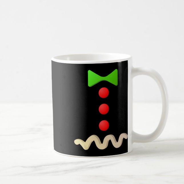 Caneca De Café Gingerbird Man Costume Halloween (Direita)
