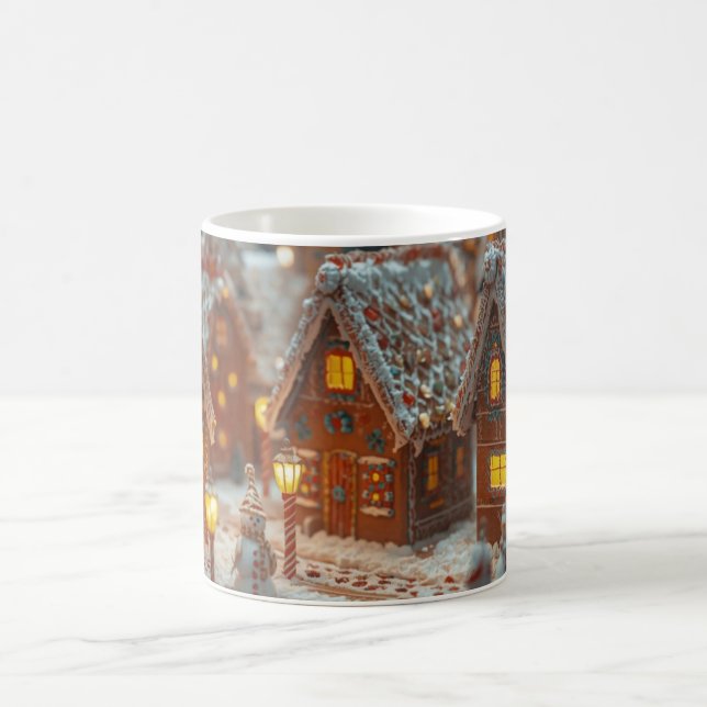 Caneca De Café “Gingerbread Village Glow Mug” (Centro)