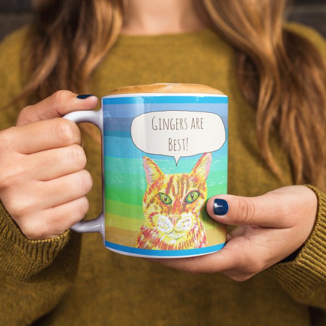 Caneca De Café Gingers são o melhor gato de mesa (Criador carregado)