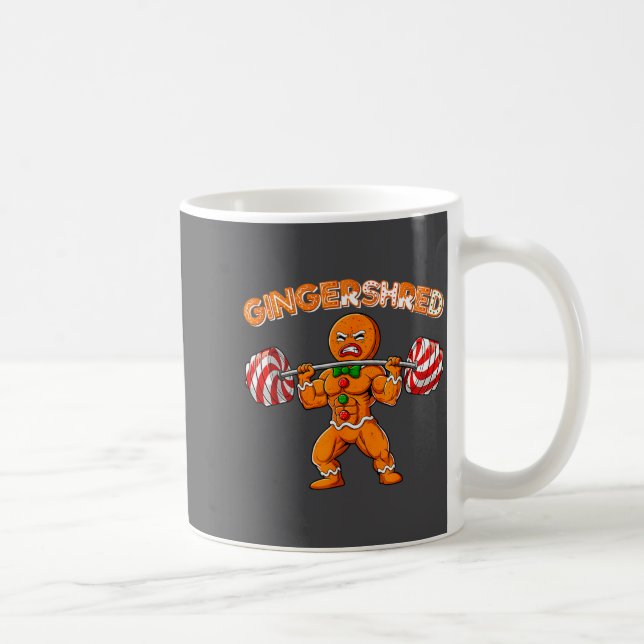 Caneca De Café Gingershred Engraçado Homem de Biscoito de Gengibr (Direita)