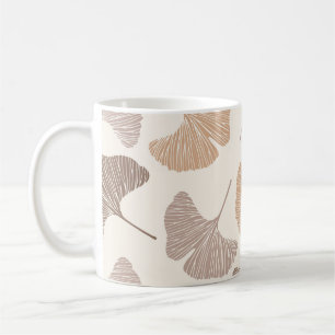 Caneca De Café Ginkgo biloba: design sem soldadura seca.