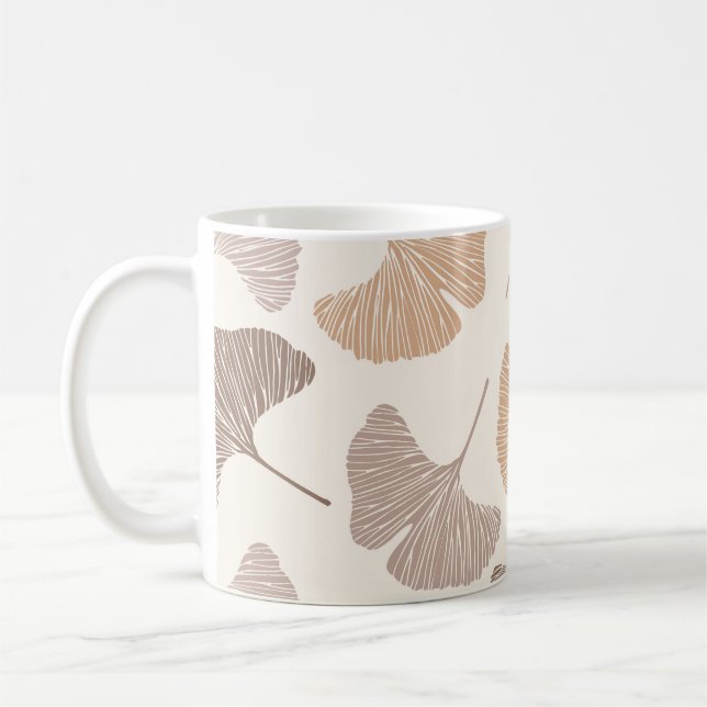Caneca De Café Ginkgo biloba: design sem soldadura seca. (Esquerda)