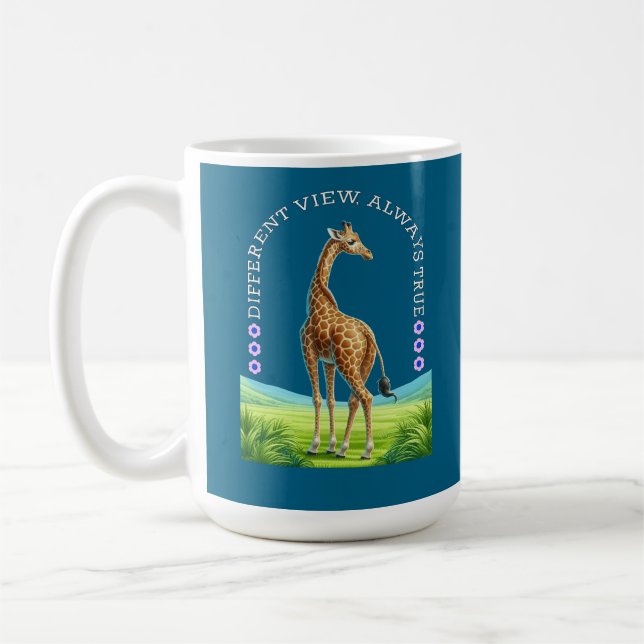 Caneca De Café girafa alta em pé (Esquerda)