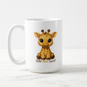 Caneca De Café Girafa Bebê Fofa
