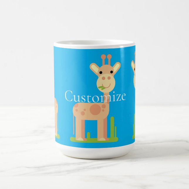 Caneca De Café Girafa Bonita Maçando Thunder_Cove (Centro)