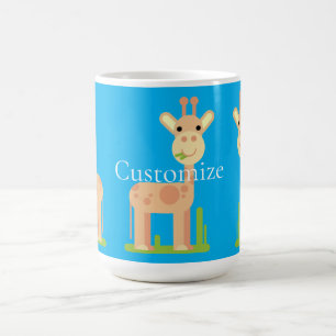 Caneca De Café Girafa Bonita Maçando Thunder_Cove