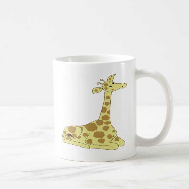Caneca De Café Girafa de desenho animado (Direita)