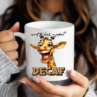 Caneca de Café Girafa Engraçada e Divertida Humor