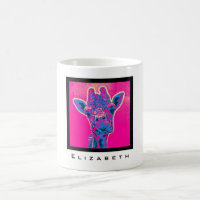 Girafa Engraçada Esticando sua língua