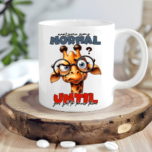 Caneca de Café Girafa Engraçada Presente para Aman