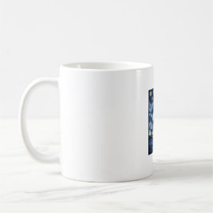 Caneca De Café Girafa Noite Estrelada Vintage