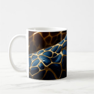 Caneca De Café Girafa ouro Azul