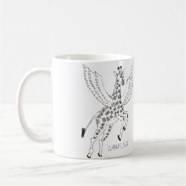 Caneca De Café Girafa + pegasus = Giraffsus