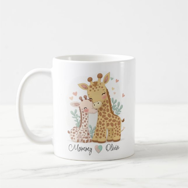 Caneca De Café Girafa Personalizada Love Mug (Esquerda)
