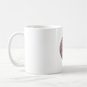 Caneca De Café Girafa Trabalho de arte Colorida - Animais do Flor
