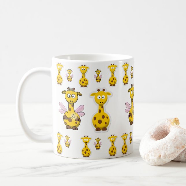 Caneca De Café girafas (Com Donut)