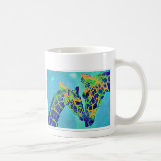 Caneca De Café girafas azuis
