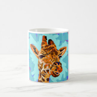Caneca De Café Giraffe Painting - Gift for Animal Lovers