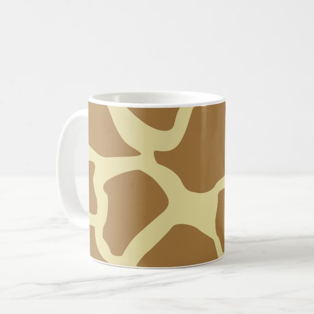 Caneca De Café Giraffe Pattern (Frente Esquerda)