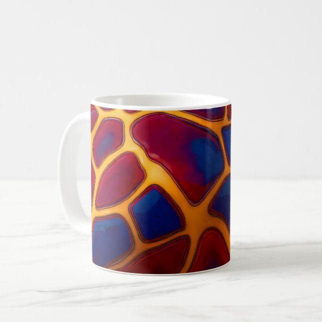 Caneca De Café Giraffe Safari Pattern (Frente Esquerda)
