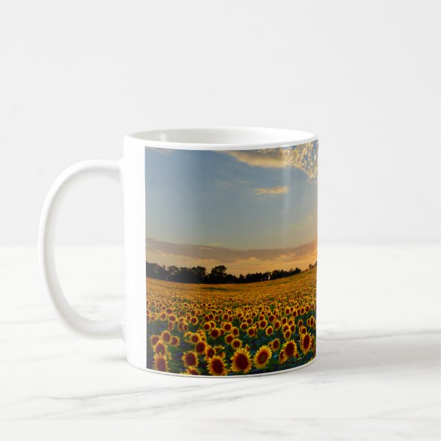 Caneca De Café Girassóis no Sunset (Esquerda)