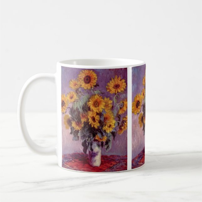 Caneca De Café Girassóis por Claude Monet (Esquerda)
