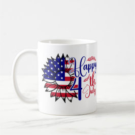 Caneca De Café Girassol 4 de julho