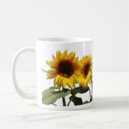 Caneca De Café Girassol Amarelo