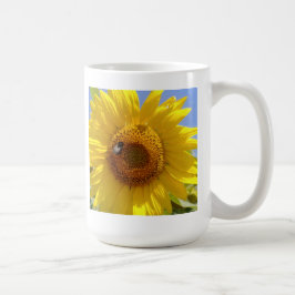 Caneca De Café Girassol Amarelo