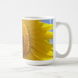 Caneca De Café Girassol Amarelo