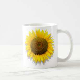 Caneca De Café Girassol, coração dentro do tamanho 11oz de /Mug
