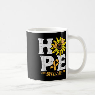 Caneca De Café Girassol da Esperança Conscientização do Câncer In