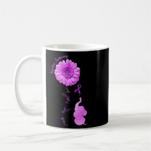 Caneca De Café Girassol Elefante Fé Esperança Luta Amor Overdose